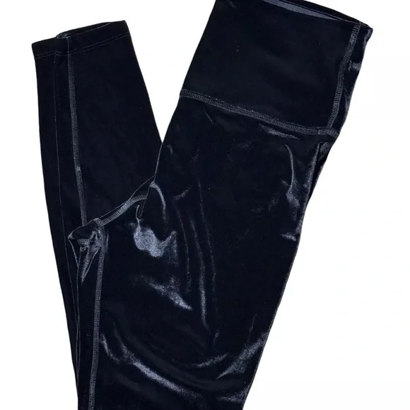 Beyond Yoga BLACK Velvet Motion High‎ Wasted Midi Legging SMALL [VL3243] - Picture 2 of 7